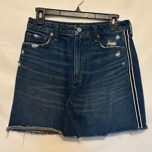Abercrombie and Fitch‎ Zoe Natural Rise A-line Denim Mini Skirt Size 4